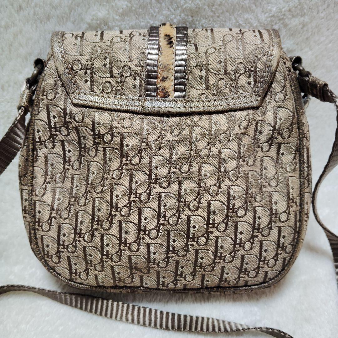 ディオール　ショルダーバッグ　3way　トロッター　レオパード　チェーン　Y2K