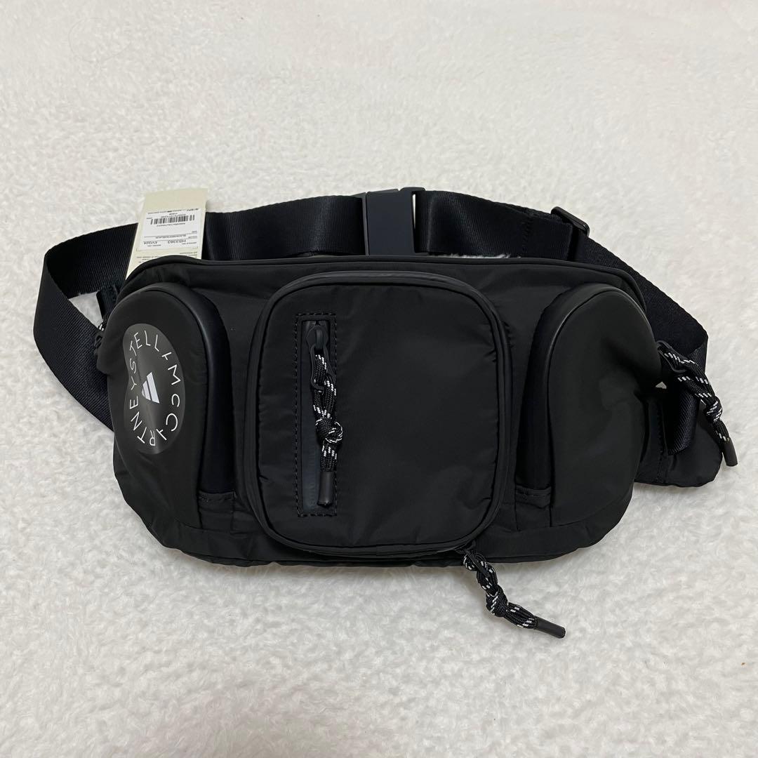 未使用✨アディダスバイステラマッカートニー　ボディバッグ　バムバッグ　ブラック