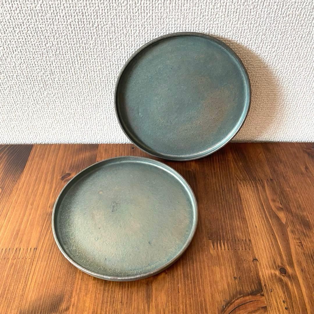 瀬川辰馬　硫化銀彩　切立プレート