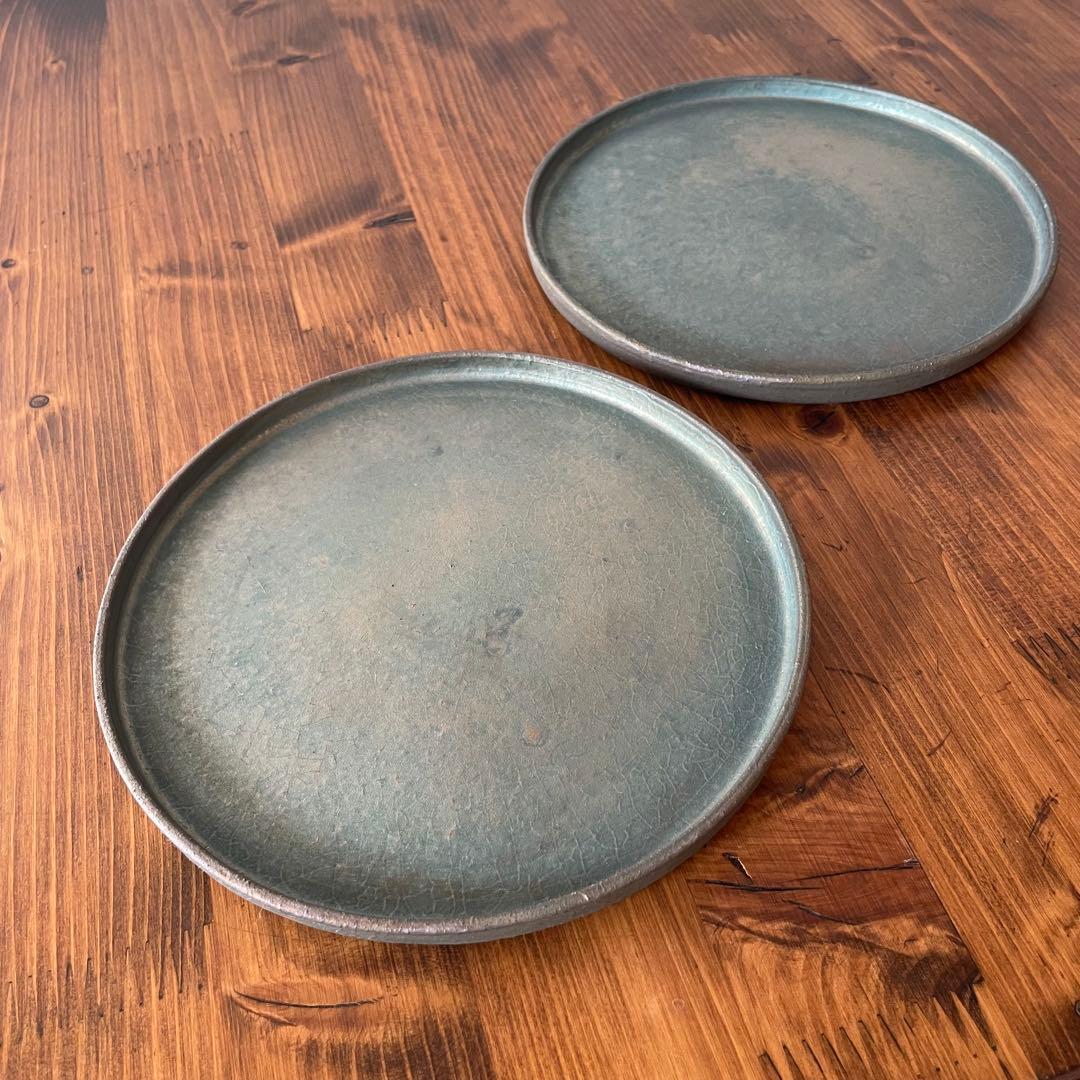 瀬川辰馬　硫化銀彩　切立プレート