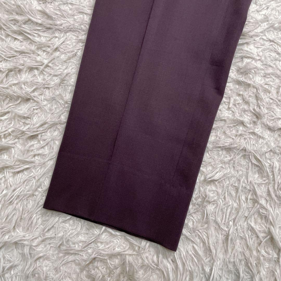 ヴィンテージ　ダブル　スーツ　セットアップ　紫　パープル　XL相当