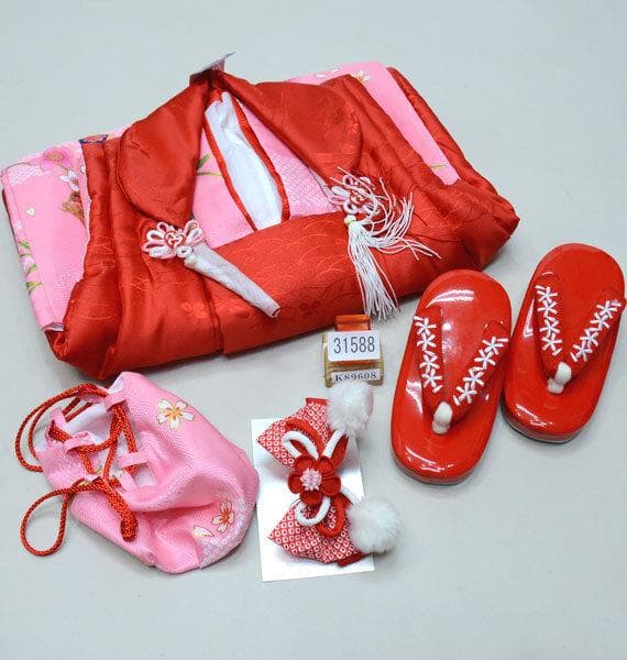 七五三 3歳 女の子 被布コート 着物セット 和服 お仕立て無料 NO31588