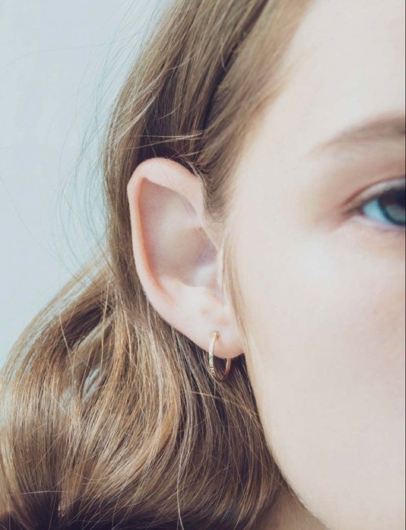 ete クレールK10 フープピアス　片耳のみ　エテ