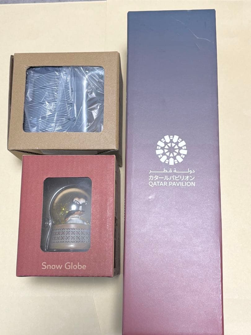 【万博会場限定】新品‼️カタールパビリオン限定‼️水筒　スノードーム　コーヒーマグ