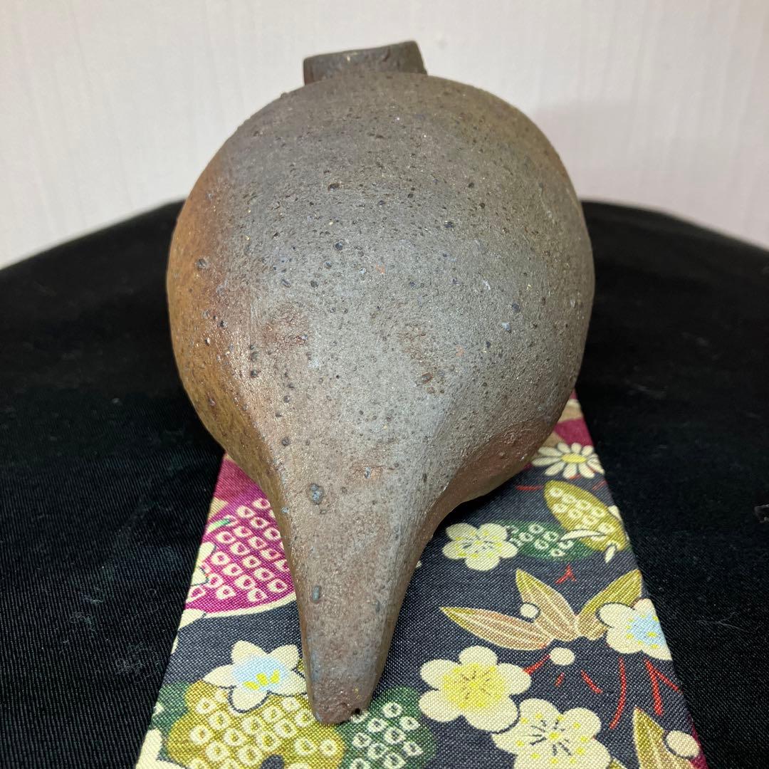 鴨徳利　アンティーク　骨董品　一輪挿し　酒器