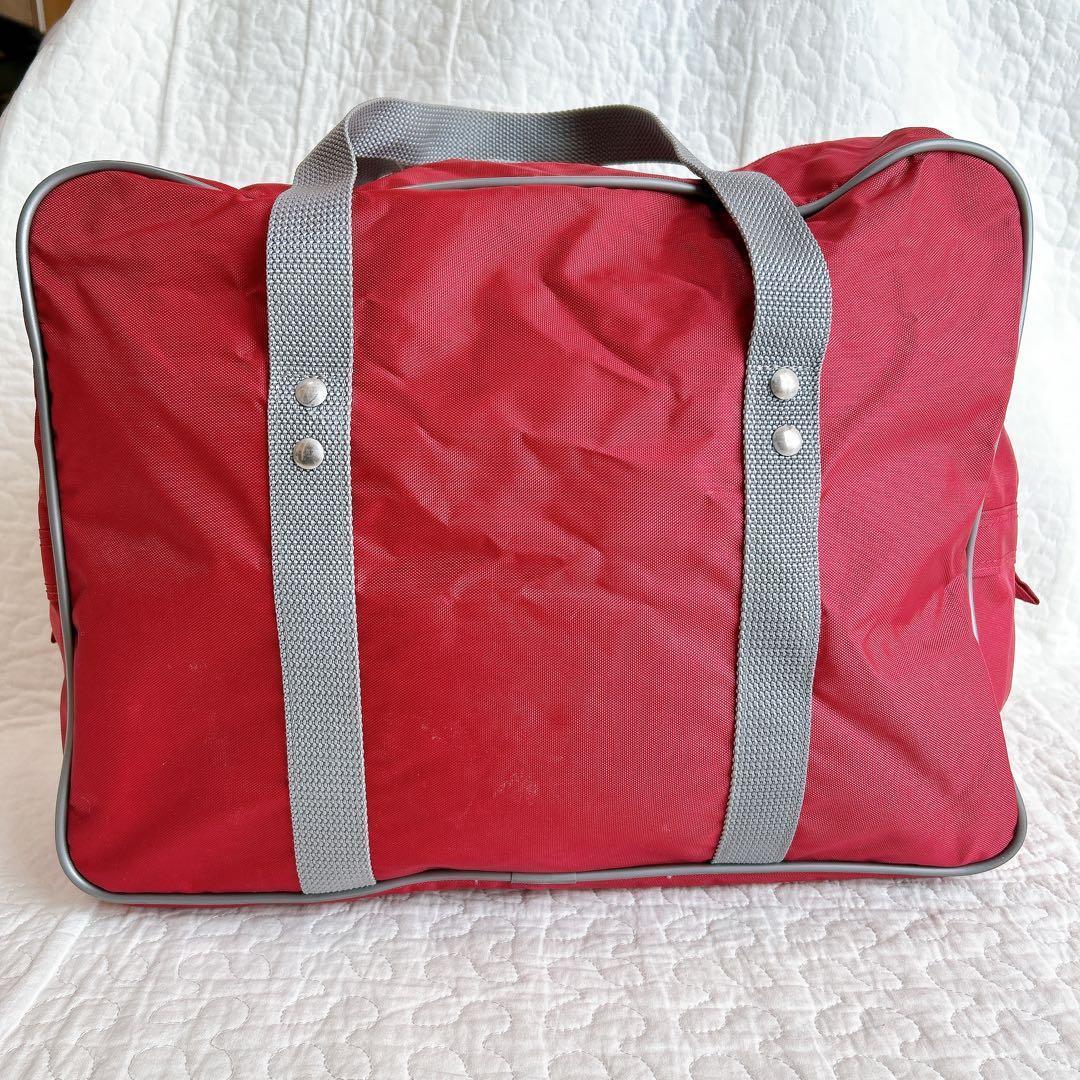 希少✨ 旧型 ワッペ スクバ スクールバッグ 赤 早い者勝ち！女子高生 人気