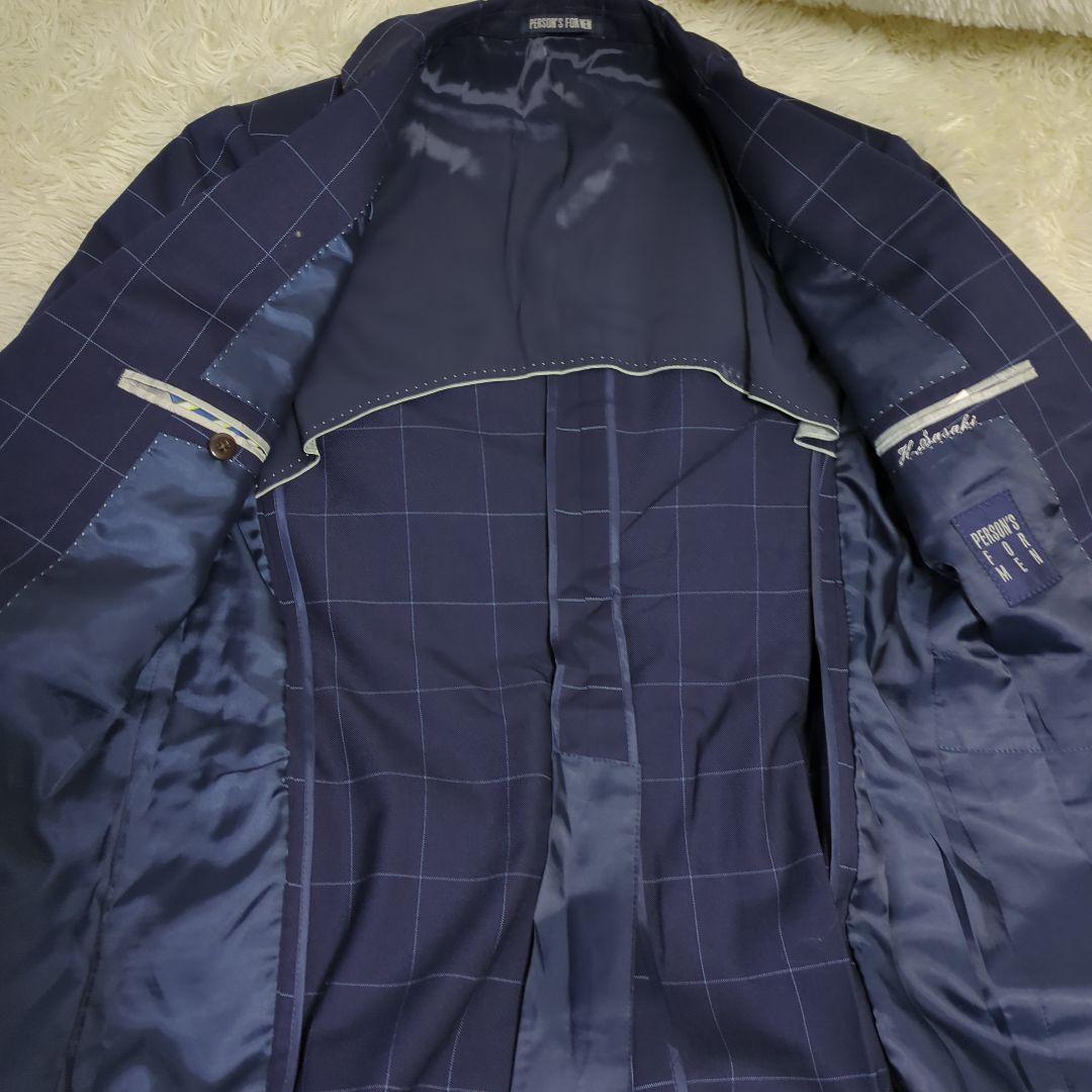 PERSONS FOR MEN　3ピース　スーツ セットアップ　チェック　YA4