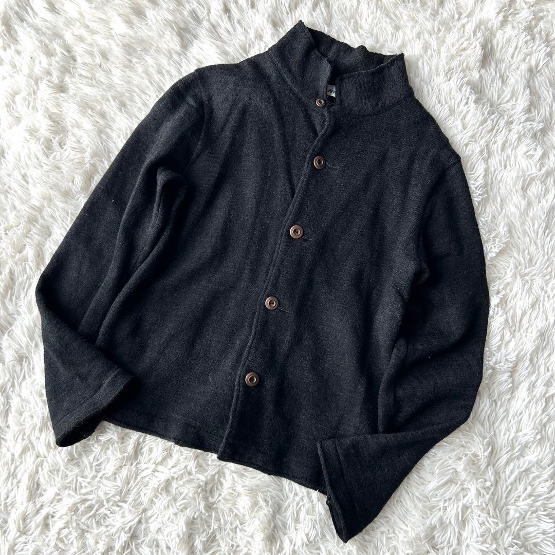 希少✨　美品　45rpm ウール縮絨　スタンドカラージャケット　ロゴ刺繍