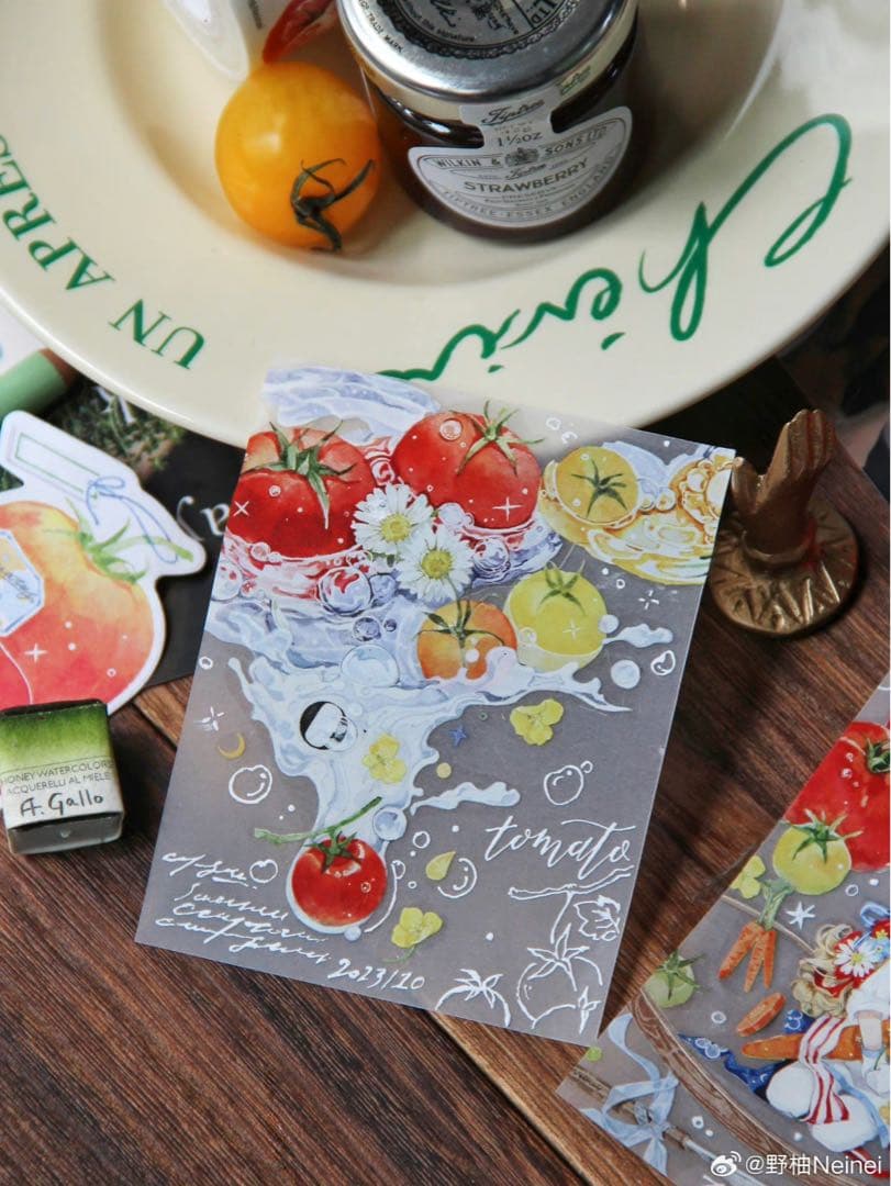 海外　人物　マスキングテープ　NeiNei 野柚 4点⚠️水晶pet（310287