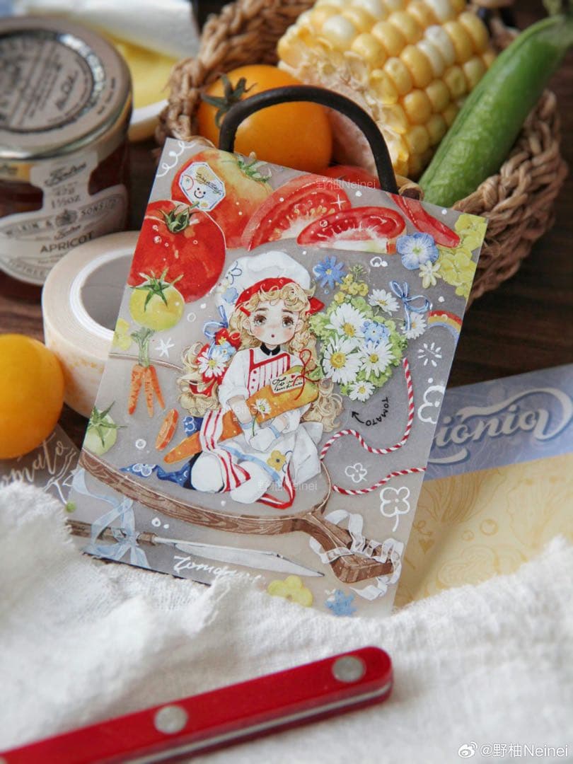 海外　人物　マスキングテープ　NeiNei 野柚 4点⚠️水晶pet（310287