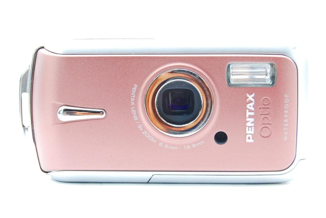 極上美品】PENTAX Optio W10ピンク防水 動作確認済 バッテリー新品
