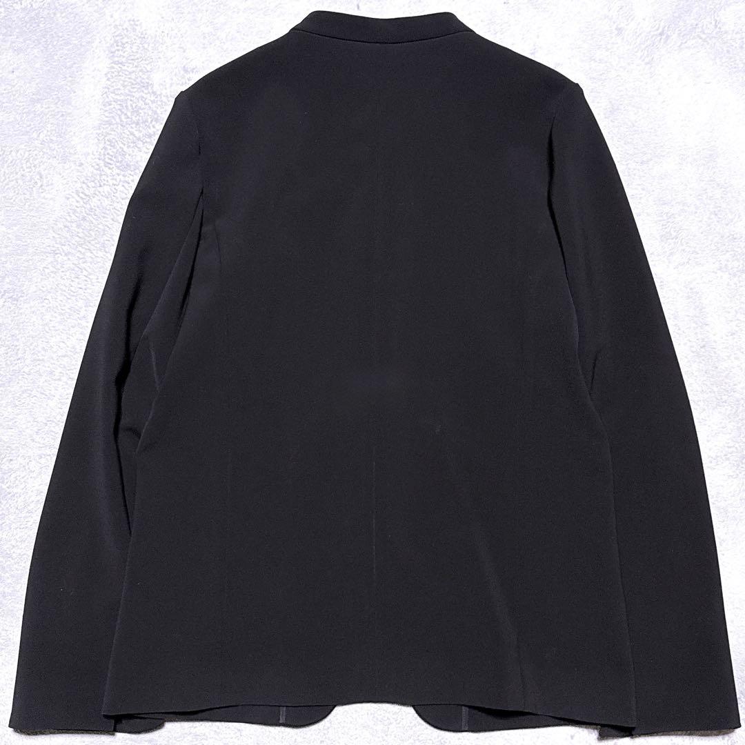 現行【未使用】SOEJU ノーカラージャケット 隠しボタン 40 L 黒