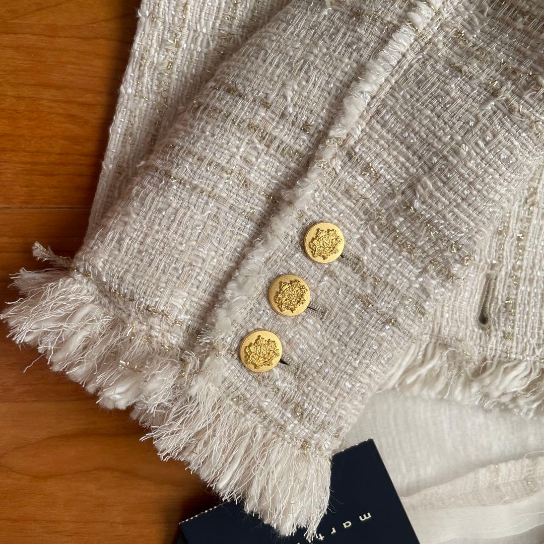 週末限定で値下げ【新品】martinique ノーカラージャケット ベージュ