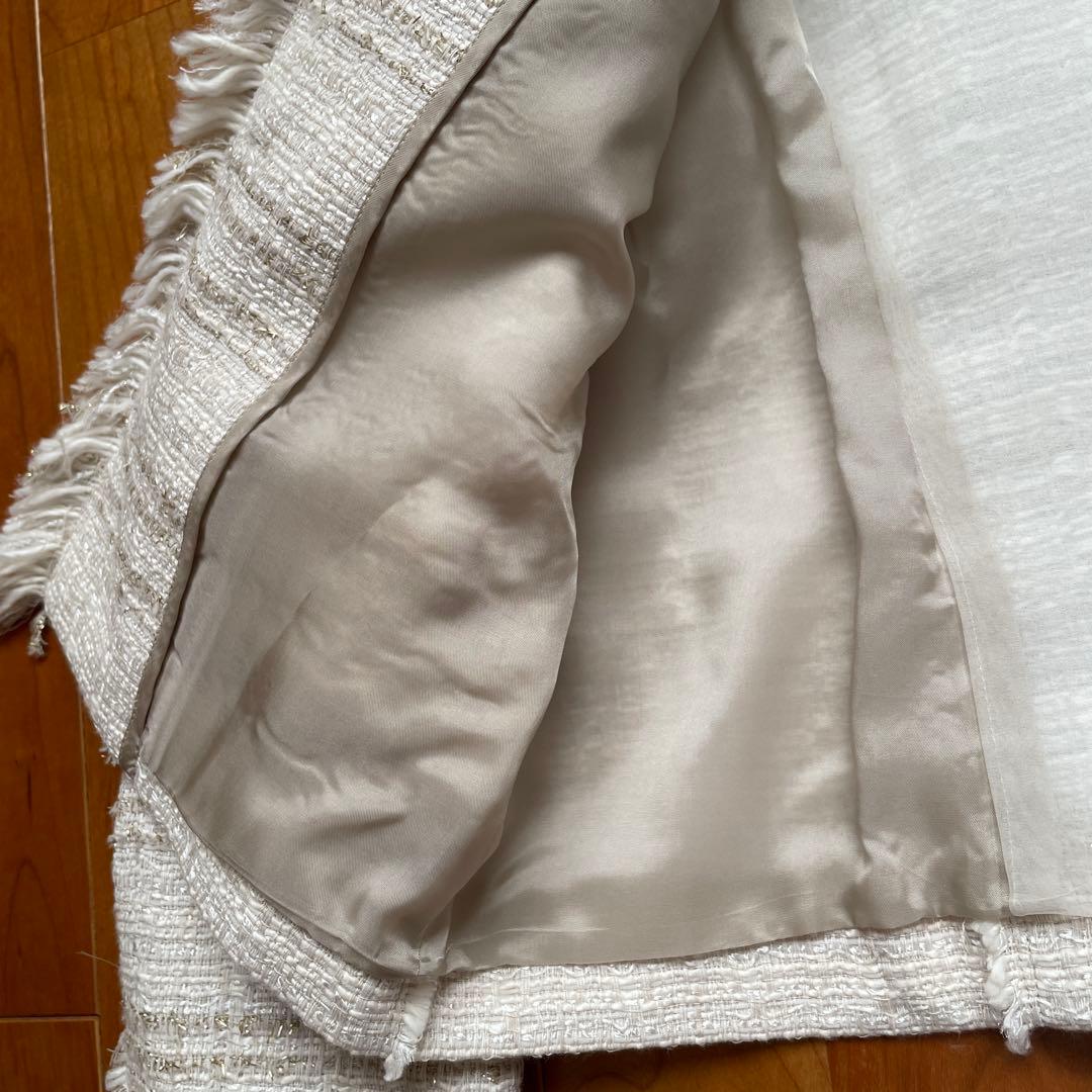 週末限定で値下げ【新品】martinique ノーカラージャケット ベージュ