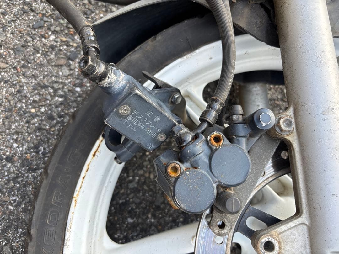 ns1 フォーク　フロントホイール 油圧ブレーキキャリパー付き