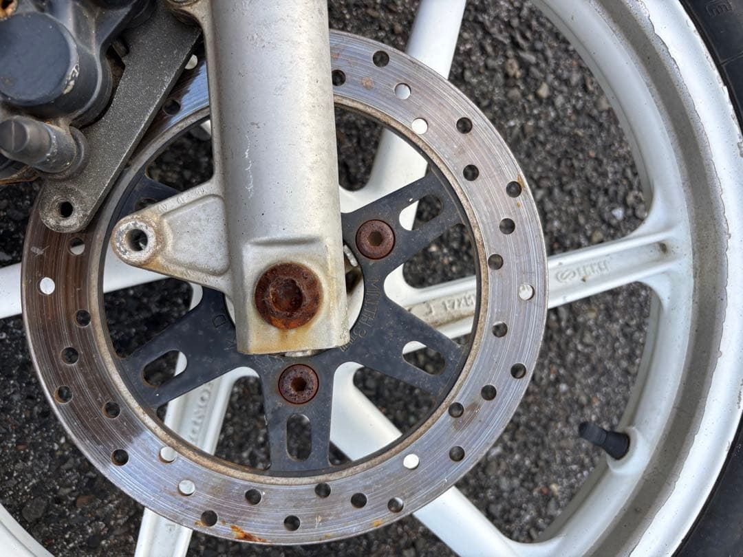 ns1 フォーク　フロントホイール 油圧ブレーキキャリパー付き