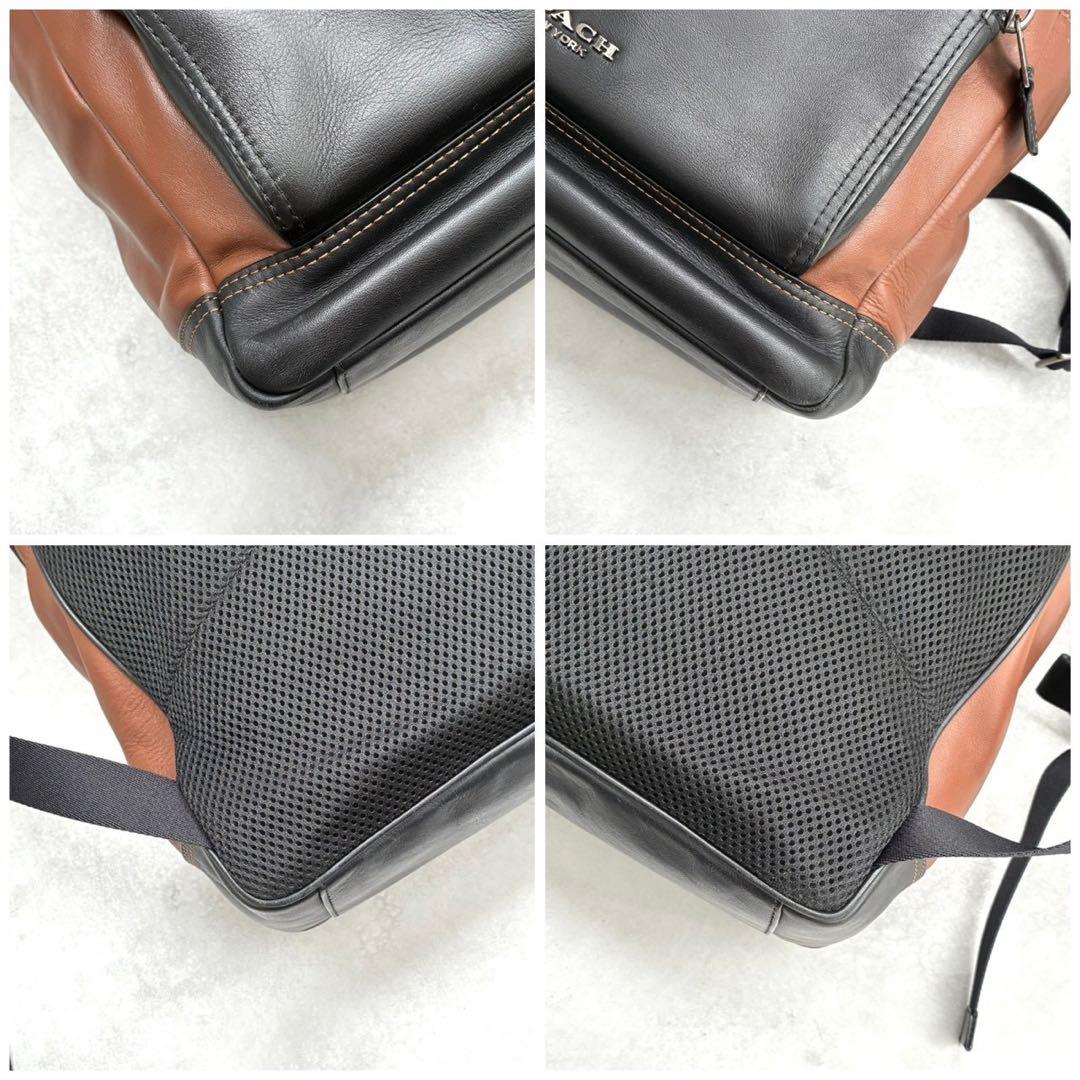 ✨美品✨コーチ リュック グラハム バックパック レザー A4収納可 ブラック