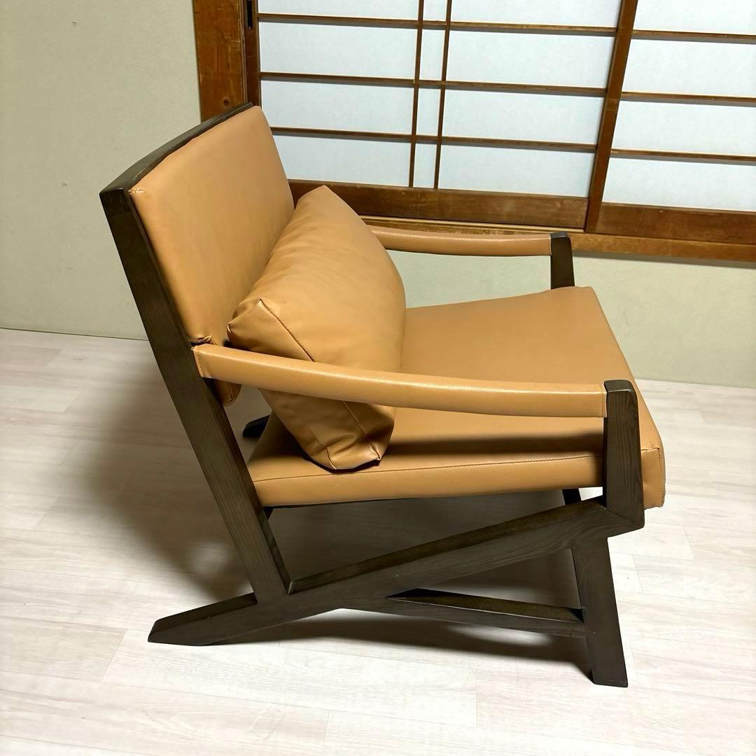 【専用商品となります】　　　　　　　　　NOCE アームソファ レザー ブラウン