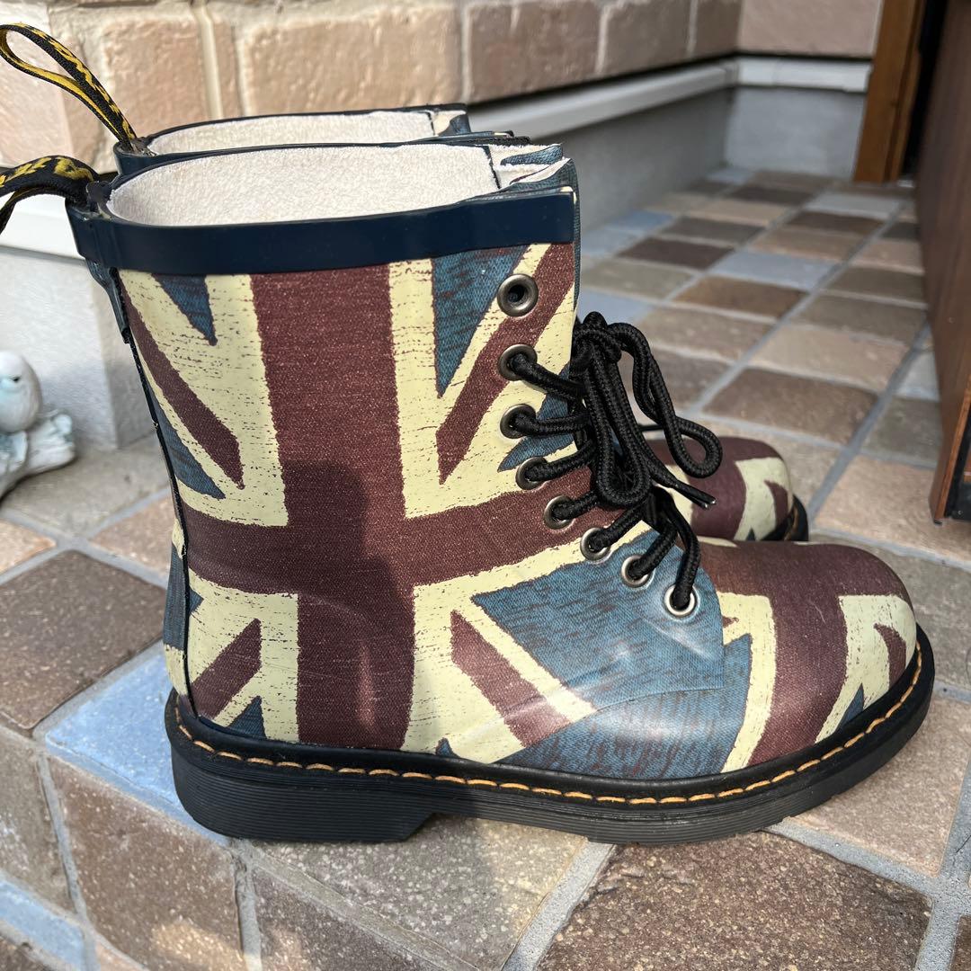 8ホール マーチン ユニオンジャック柄 ミリタリーブーツ