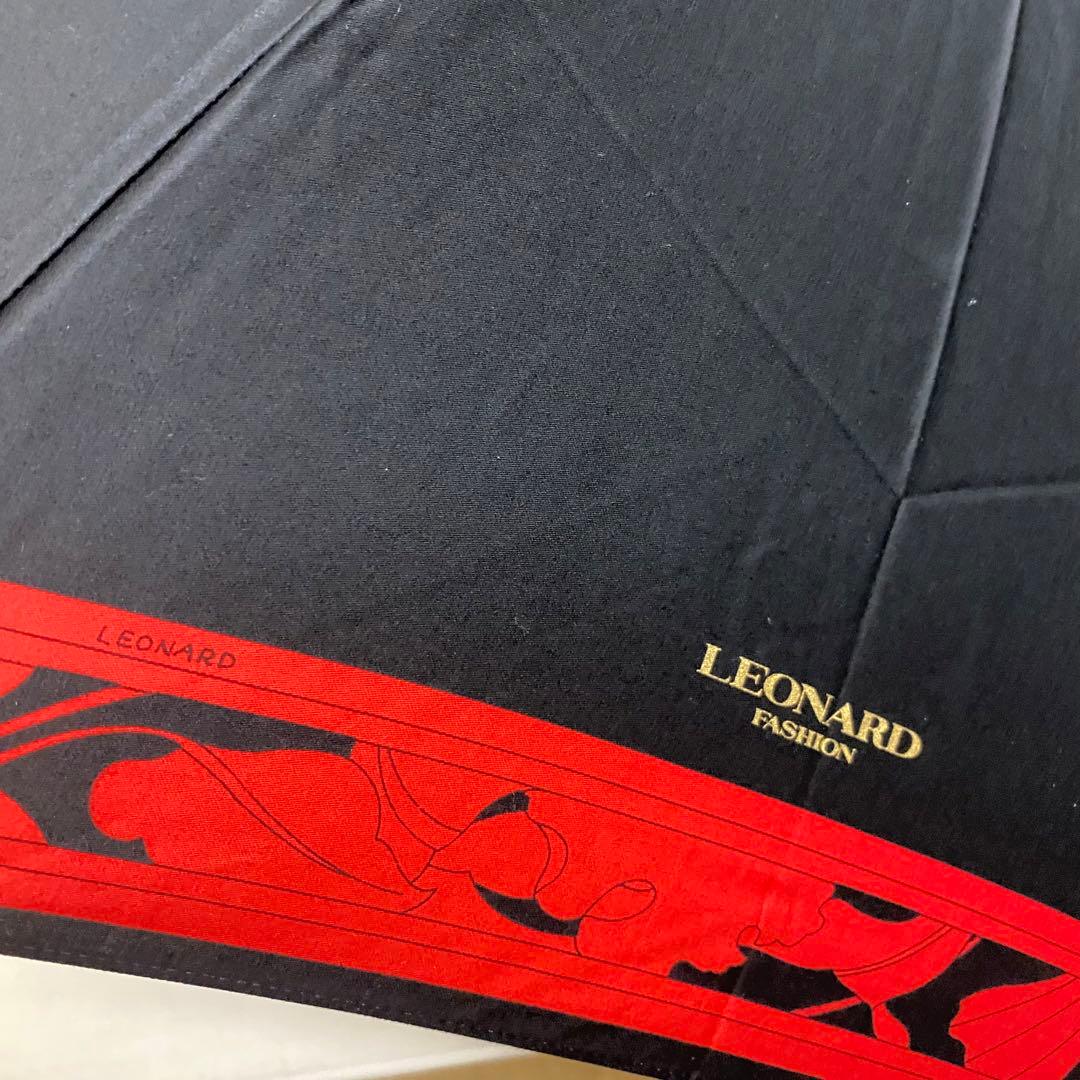 【未使用】LEONARD レオナール　晴雨兼用　折り畳み傘 ①