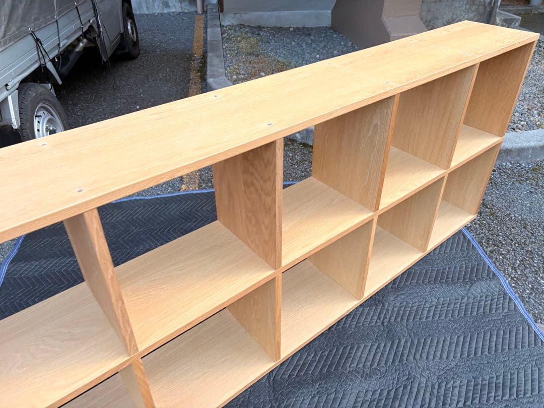 u*e様 【状態良い】無印良品 木製収納棚 5段2列 ナチュラル
