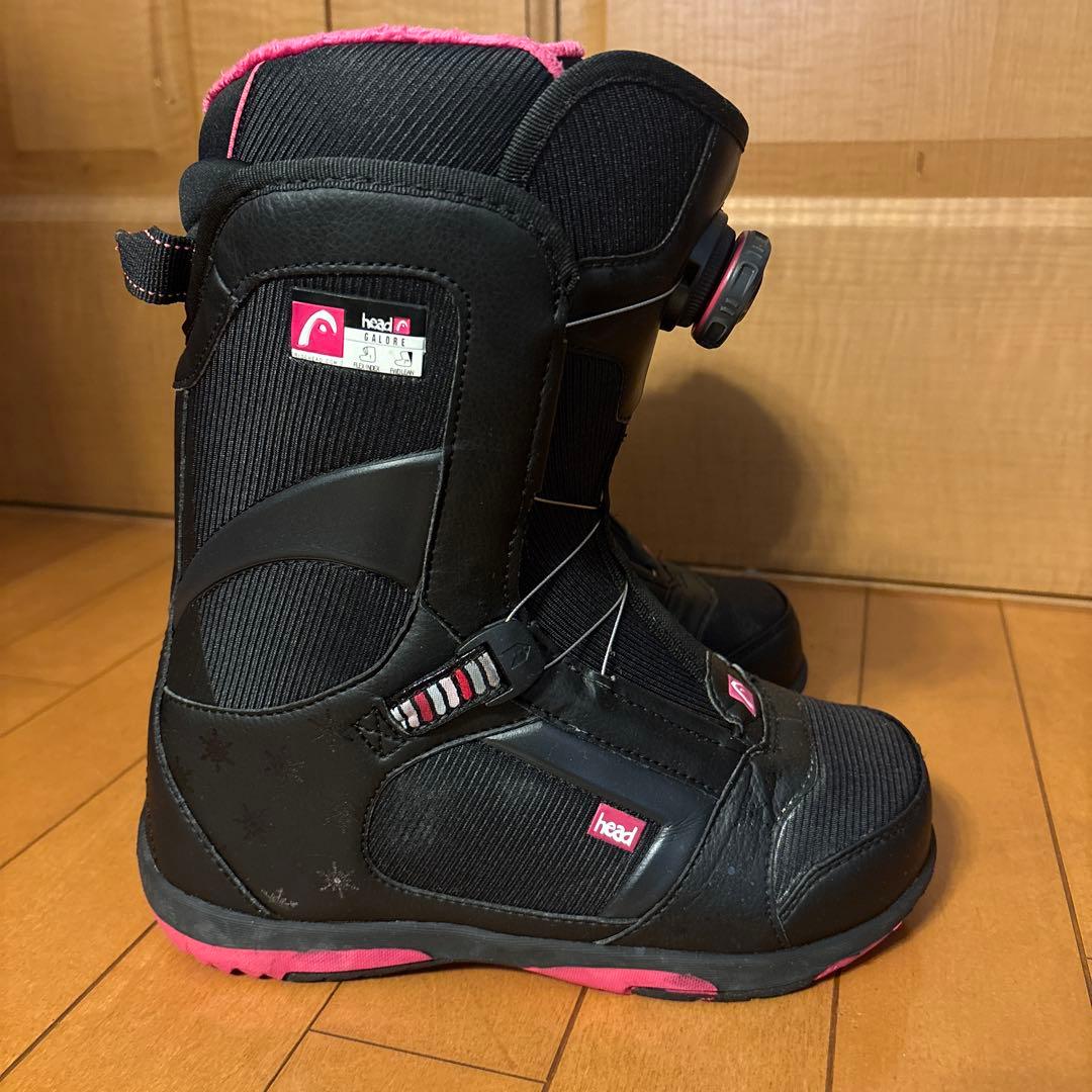 値下げ、美品！ヘッド　スノーボードブーツ ブラック/ピンク２３.５