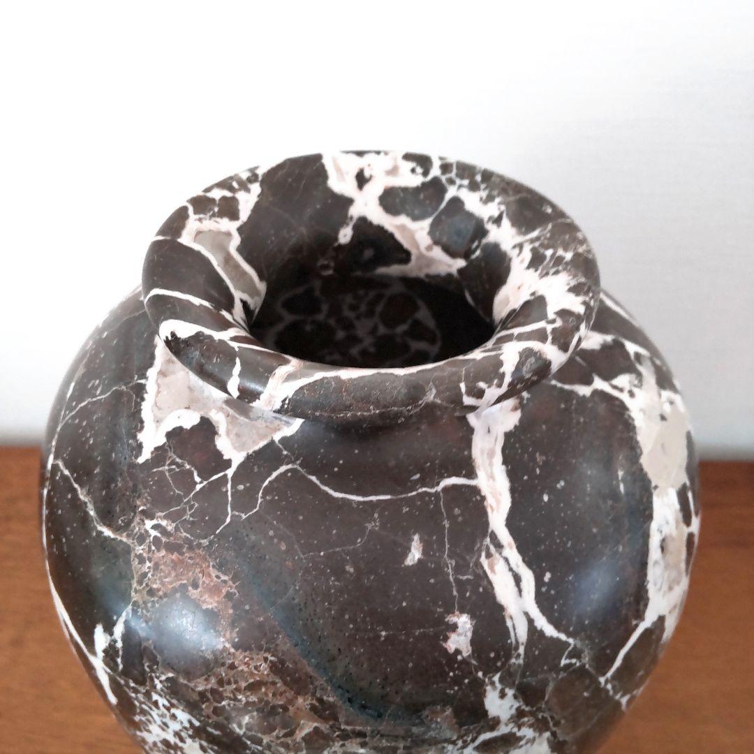 Onyx Vase　オニキス　フラワーベース　デザイン花器　ブラウンマーブル