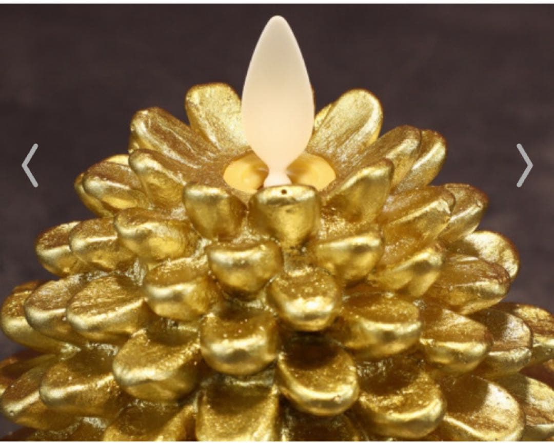 クリスマスムービングキャンドル“ルナーテ”ハッピーツリー＆ゴールデンパインコーン