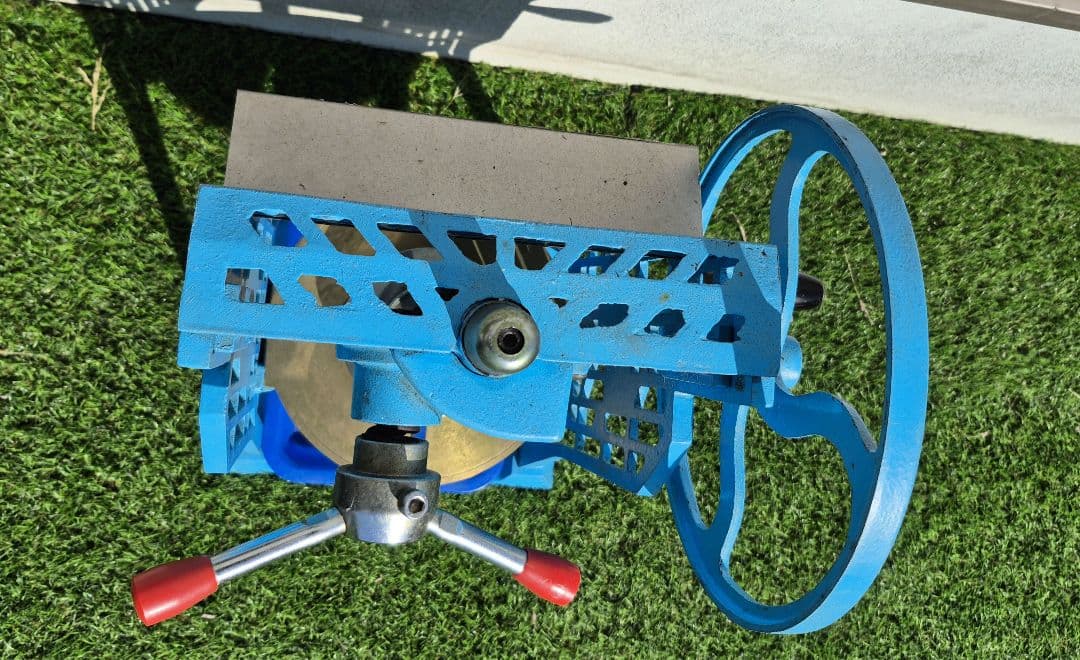 ☆希少☆かき氷機 業務用手動式ブロックアイススライサー PRO-B130M　青色