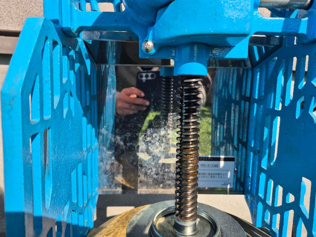 ☆希少☆かき氷機 業務用手動式ブロックアイススライサー PRO-B130M　青色