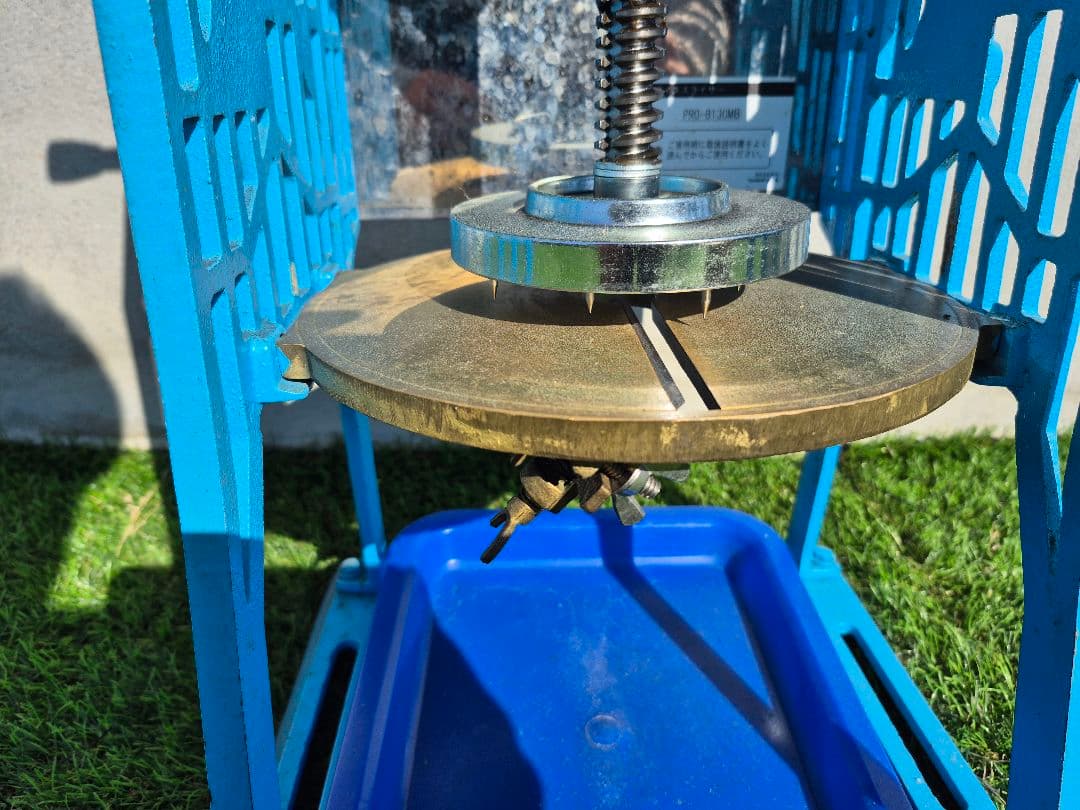 ☆希少☆かき氷機 業務用手動式ブロックアイススライサー PRO-B130M　青色
