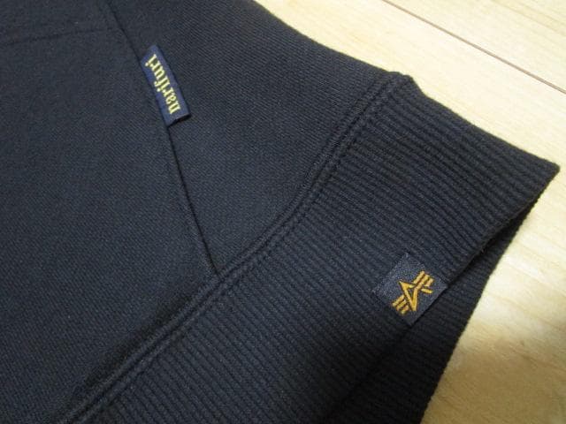 未使用　ナリフリ×アルファ　ダブルフードフロントジップパーカー