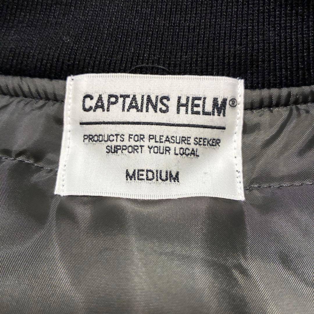 ◼️未使用品◼️CAPTAINS HELM ナイロンスタジャン ブラック M