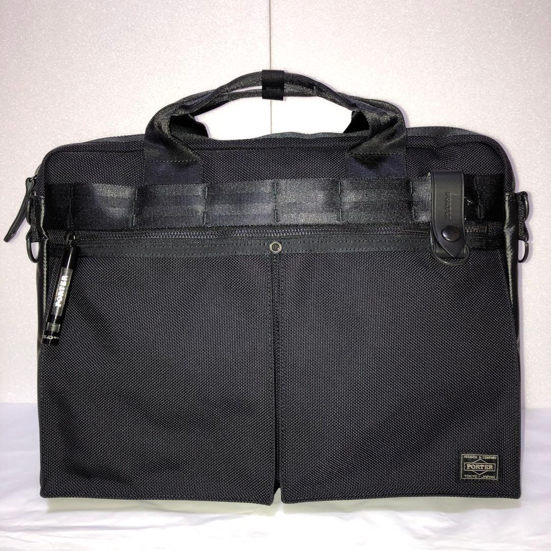 新品同様✨現行タグ ポーターヒートビジネスバッグ2way A4可 黒 吉田カバン