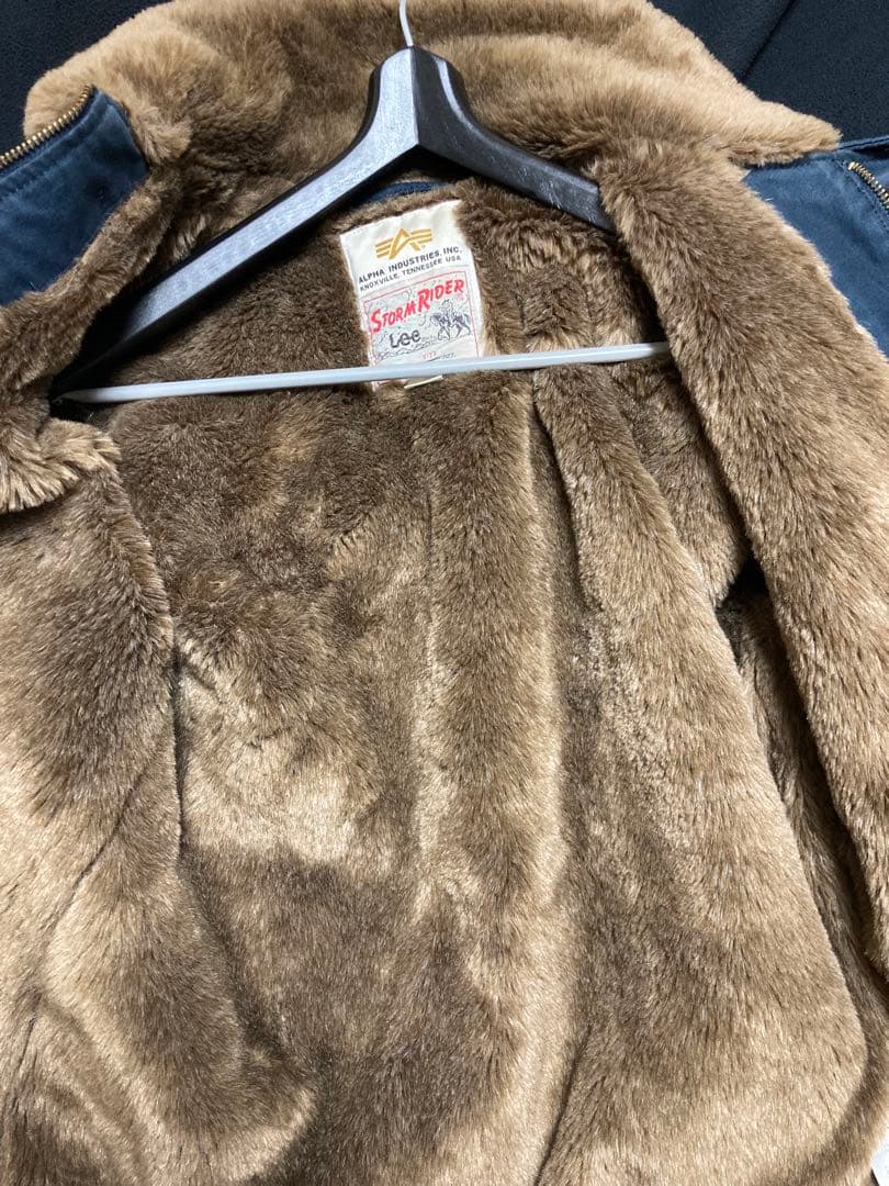 【美品】ALPHA LEE デッキジャケット N-1 ネイビー　L サイズ