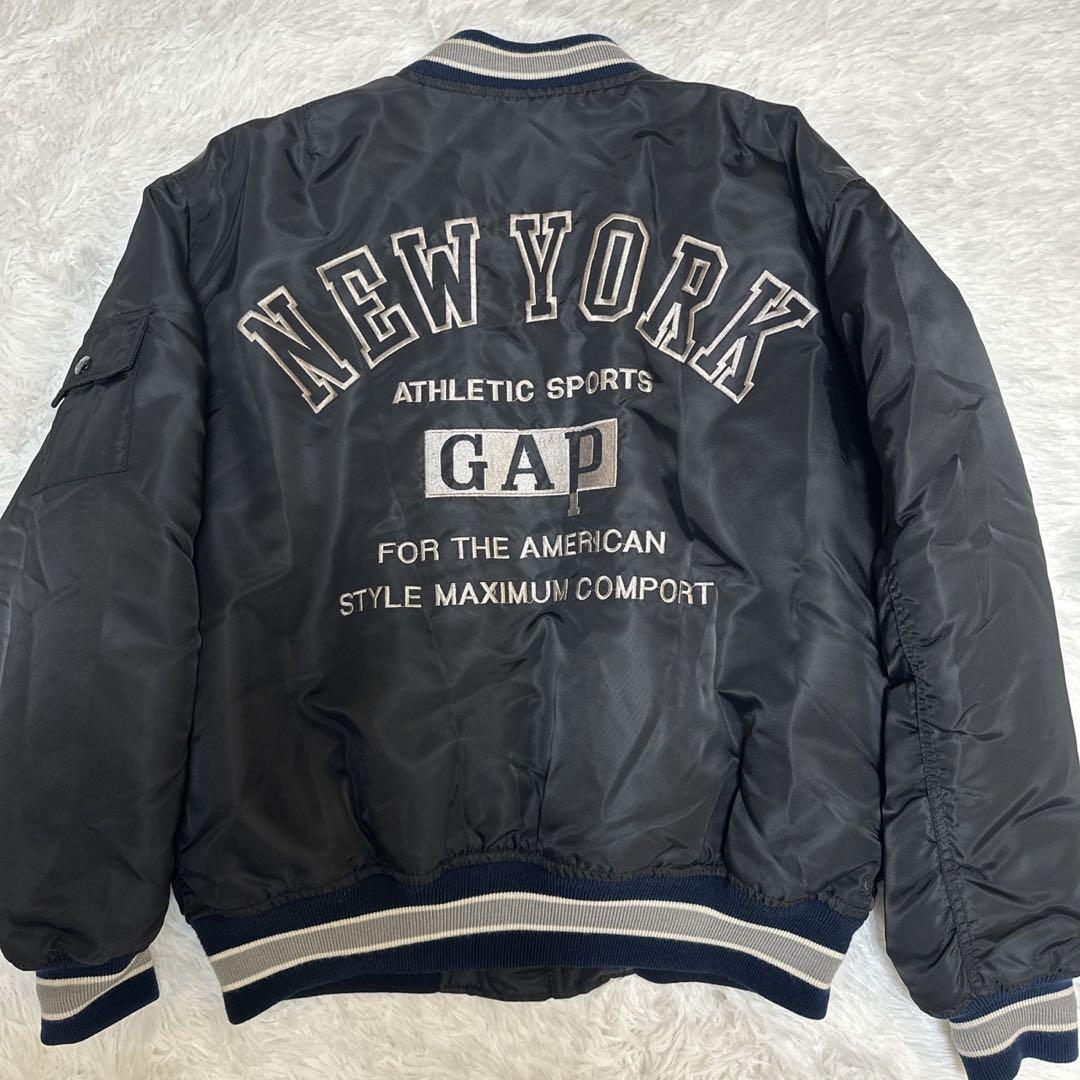 ⭐️極美品　80s OLD GAP オールドギャップ　スタジャン　両面刺繍