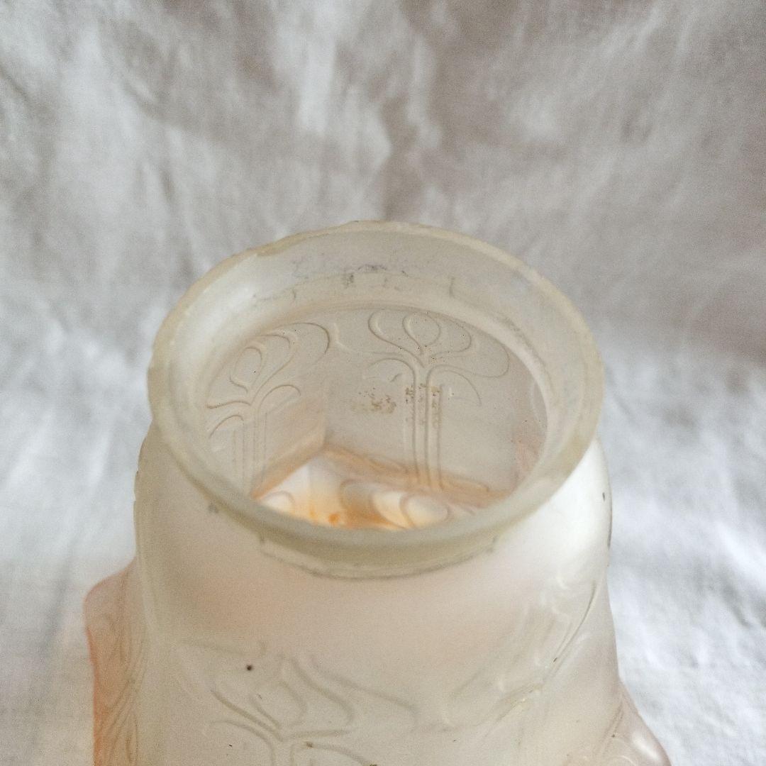 イギリス製　古いガラスランプシェード