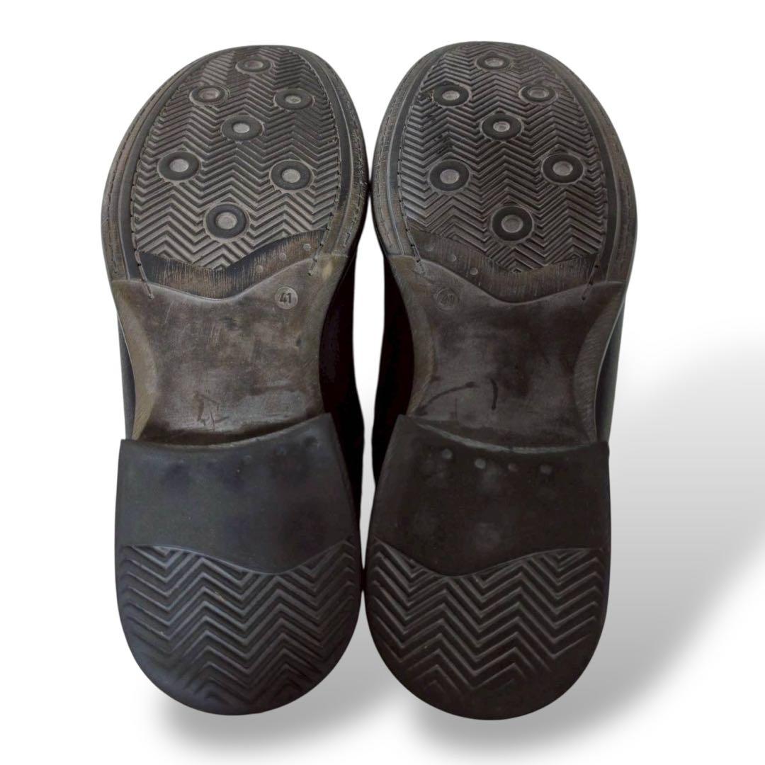 靴 00s archive real leather sidezipboots 26