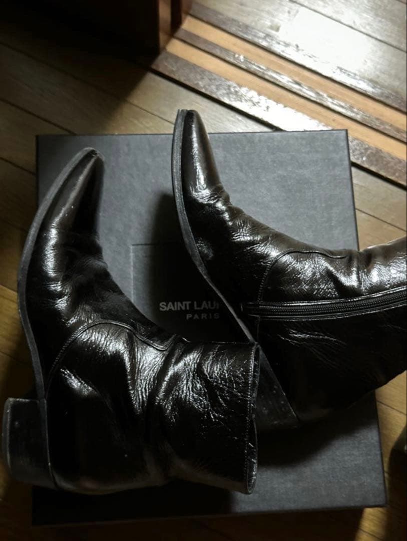 SAINT LAURENT PARIS ヒールブーツ