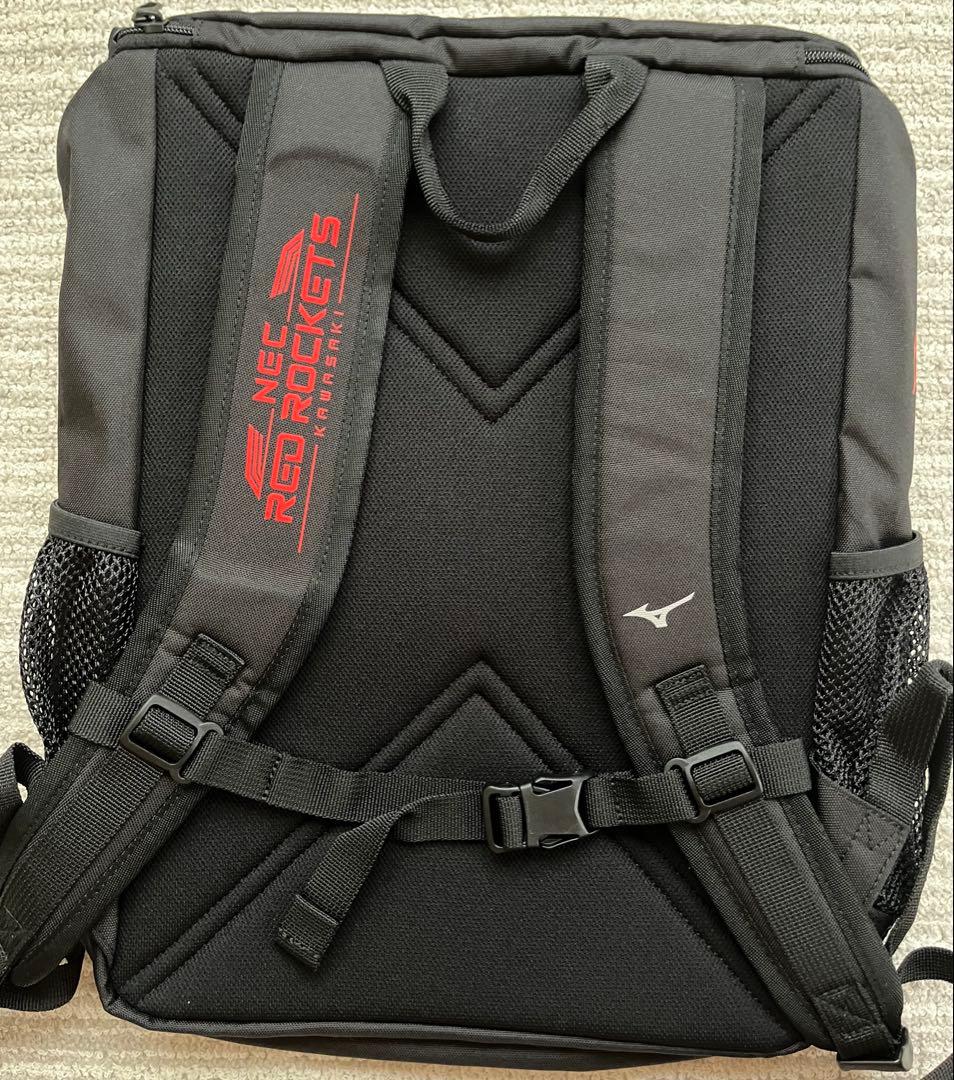NECレッドロケッツハイグレード会員入会特典ミズノ社製バッグパック