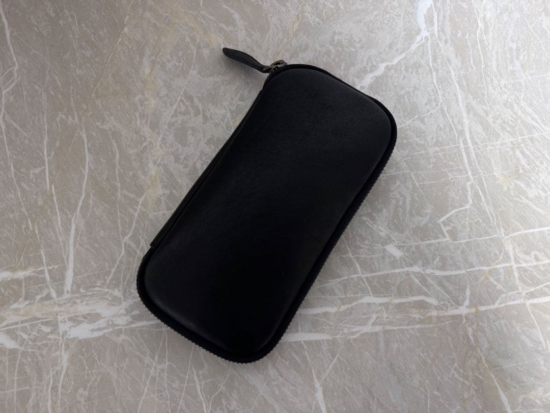 未使用品 &Liebe ジップペンケース ブラック　アンドリーベ