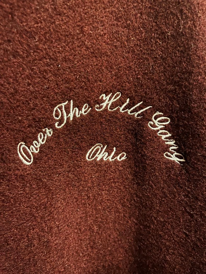 [値下げしました][holloway] 本革刺繍スタジャン