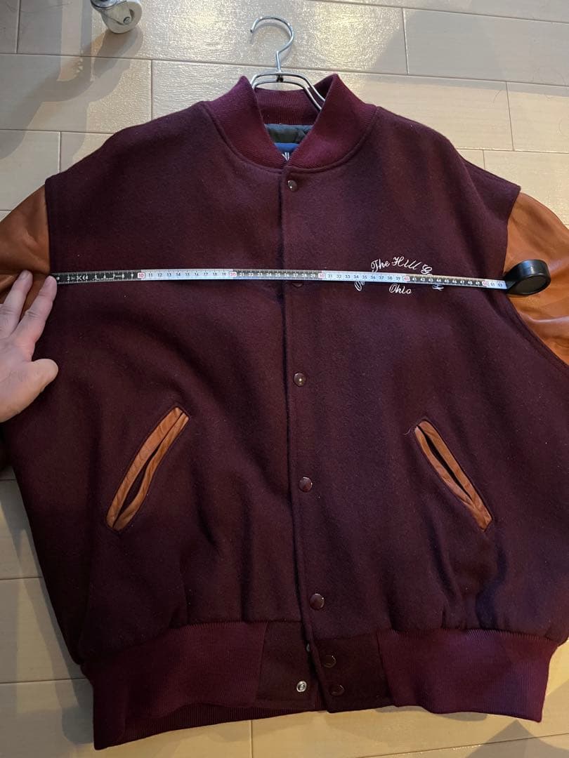 [値下げしました][holloway] 本革刺繍スタジャン