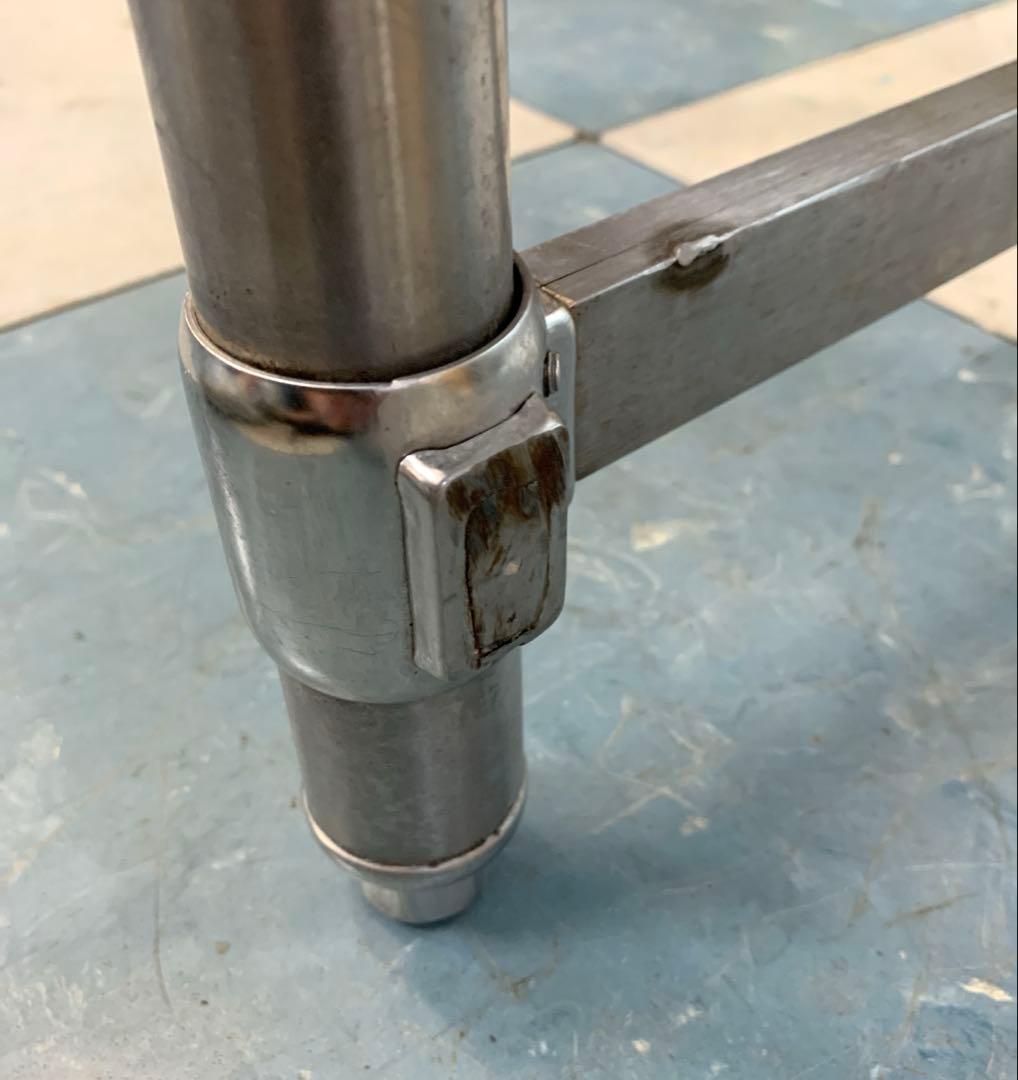 業務用ステンレス製クリーンテーブル ソイルドテーブル BG付 H93×80×69