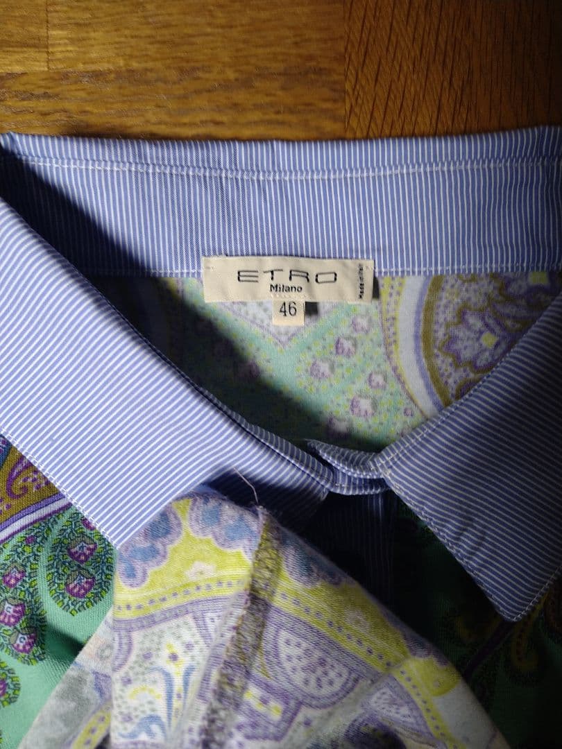 ETROペイズリー柄 半袖ポロシャツ