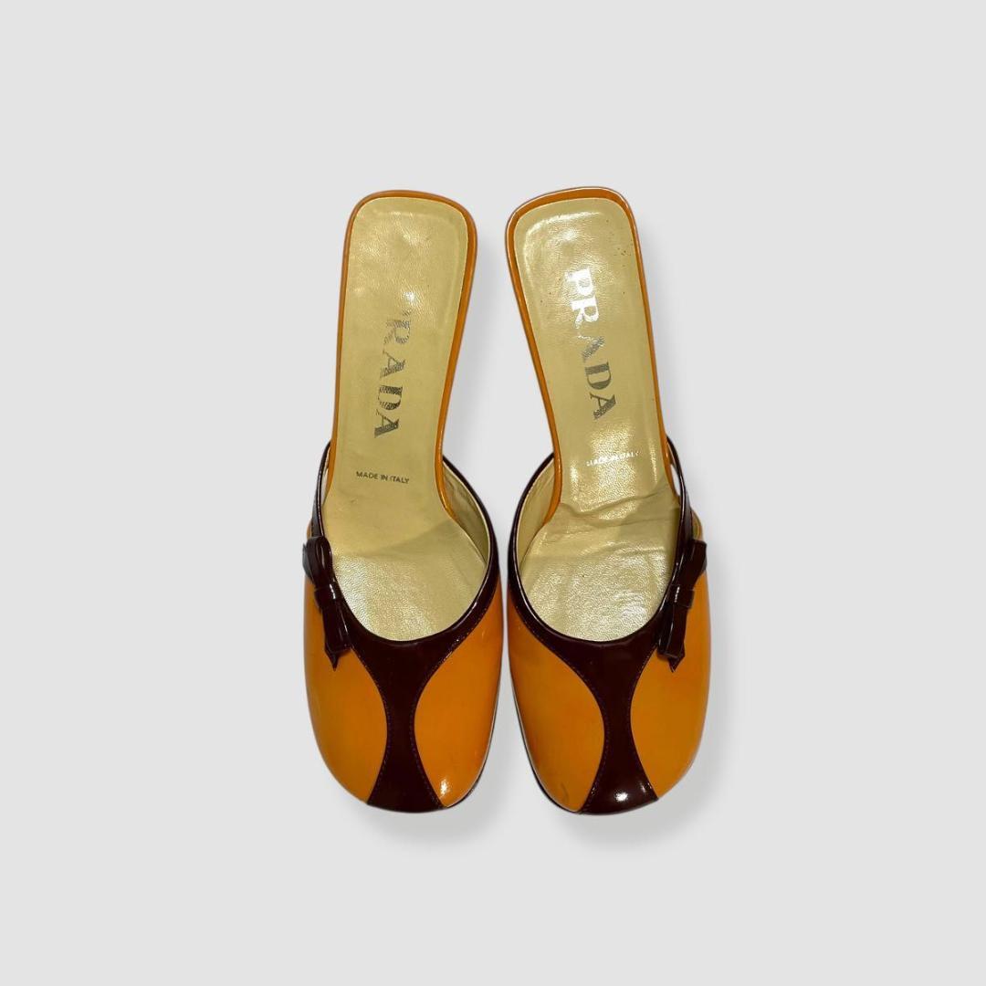 靴 Archive prada patent leather mules 36.5
