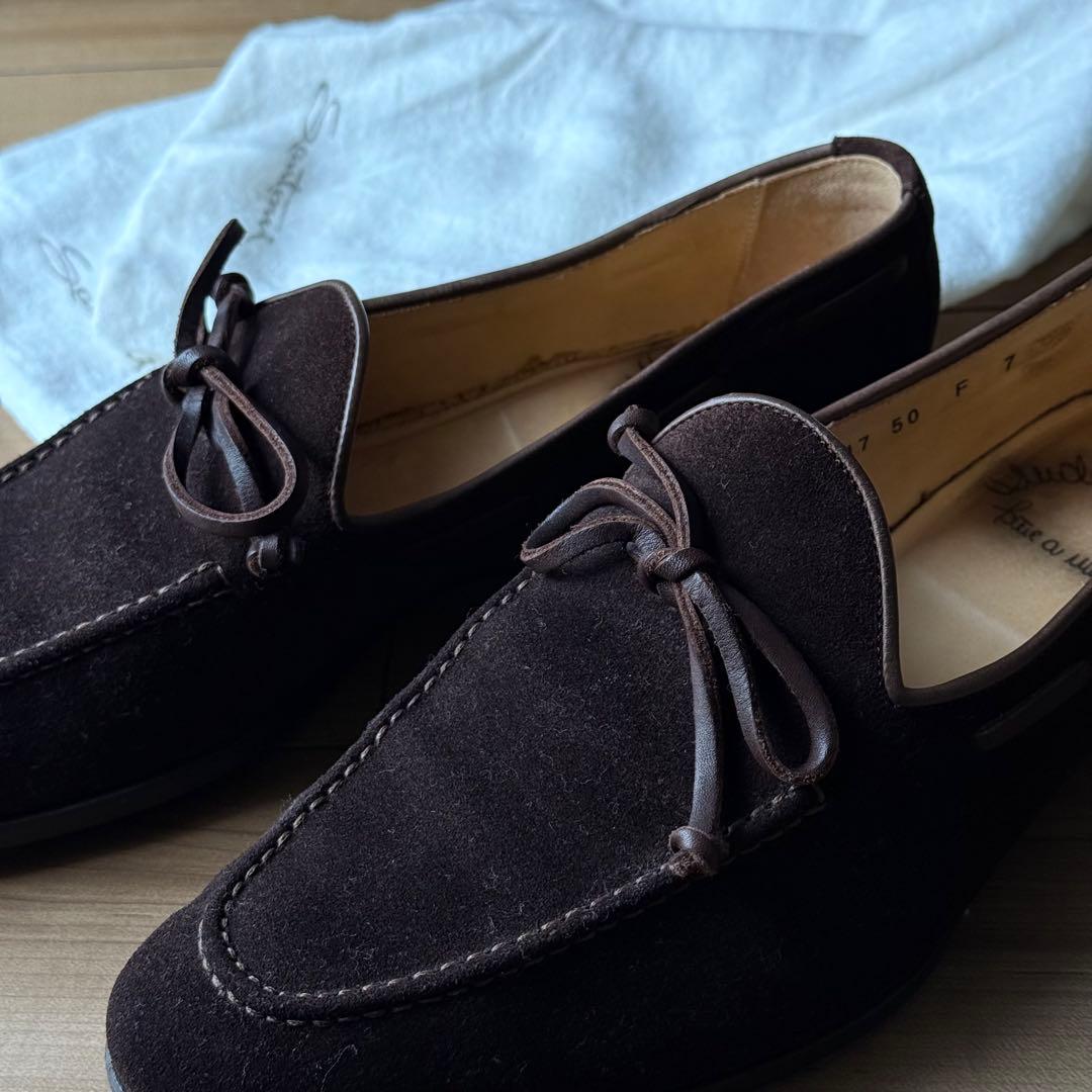 サントーニ モカシン ダークブラウン サイズ7