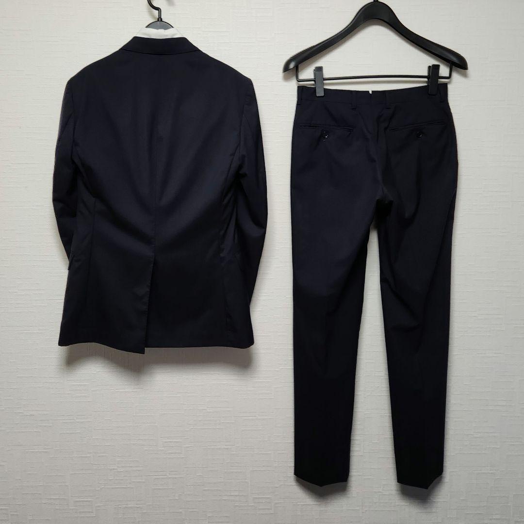 トゥモローランド　スーツ（美品、ネイビー、サイズ42、ウール100%）