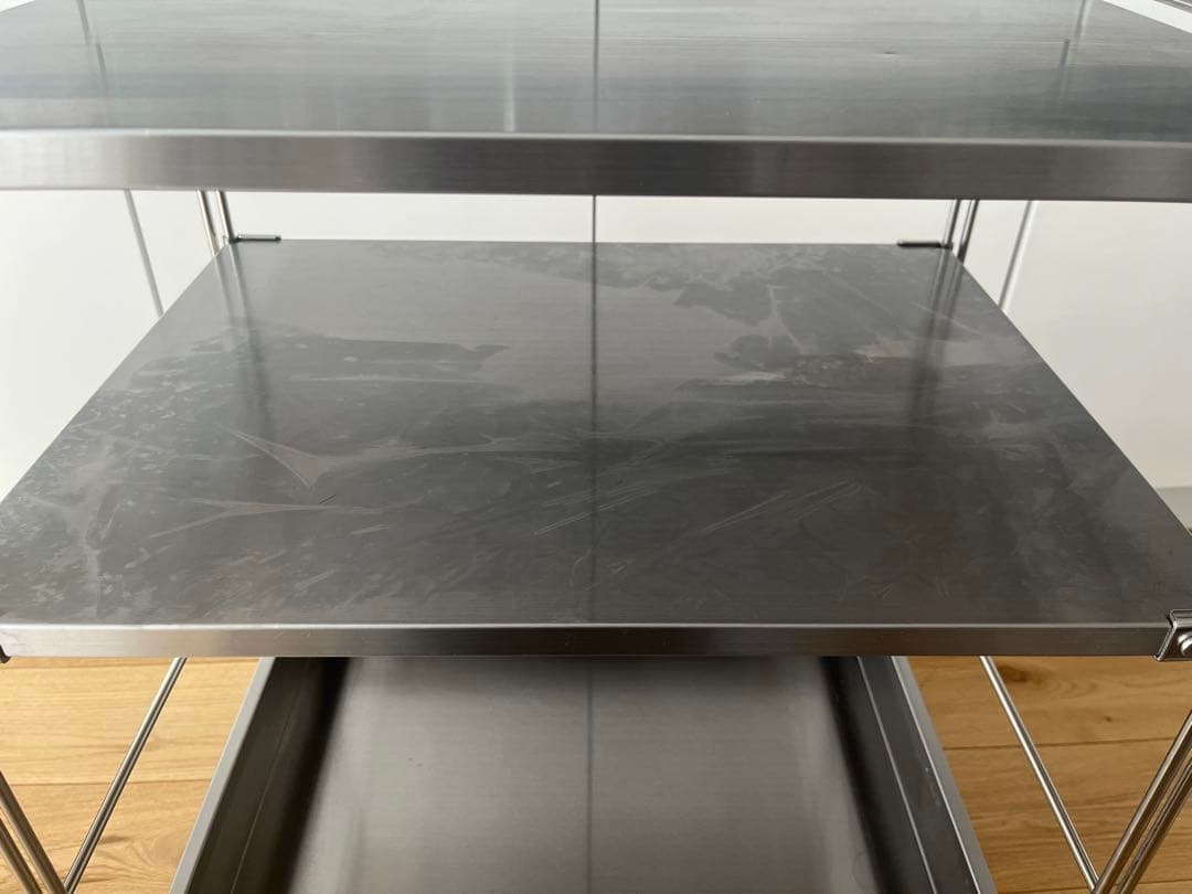 無印良品　ステンレスユニットシェルフワゴンセット