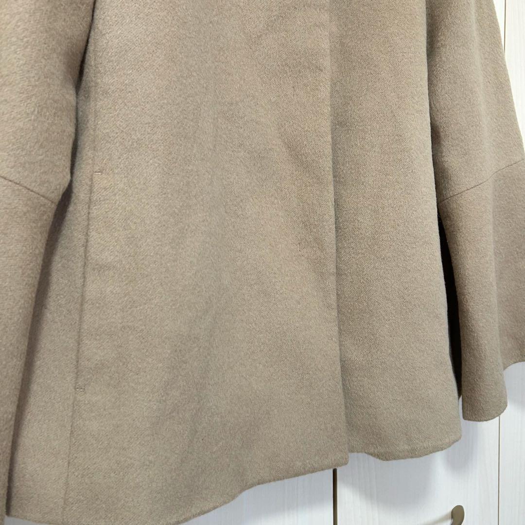 ANAYI アナイ アンゴラビーバー袖フレアコート 38 ショートコート